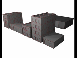 old buildings 3D Model