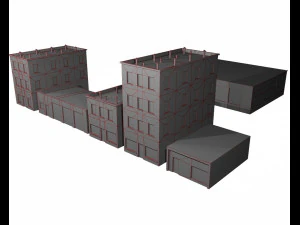 old buildings 3D Model