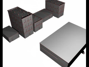 old buildings 3D Model