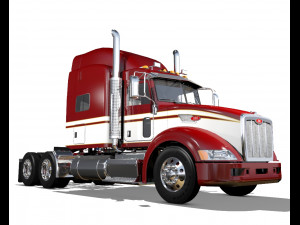 386 semi truck 3d Modelo 3D