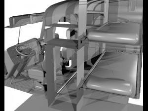 386 semi truck 3d Modelo 3D