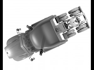 386 semi truck 3d Modelo 3D