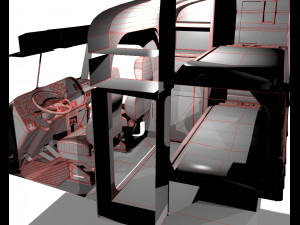 386 semi truck 3d Modelo 3D