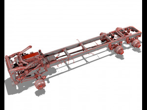 386 semi truck 3d Modelo 3D