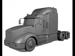 386 semi truck 3D Model