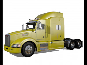386 semi truck 3D 模型