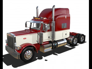 389 semi truck Modello 3D