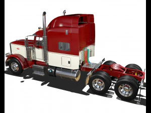 389 semi truck 3D Model