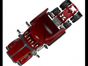 389 semi truck 3D Model
