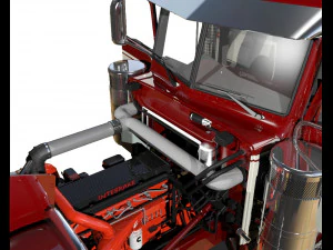 389 semi truck 3D Model