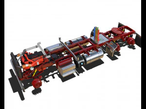 389 semi truck 3D Model