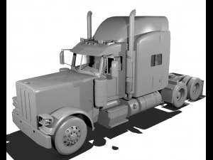 389 semi truck 3D Model