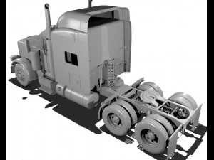 389 semi truck 3D Model