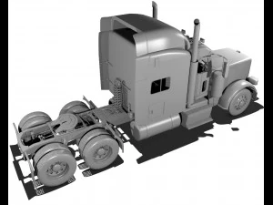 389 semi truck 3D Model
