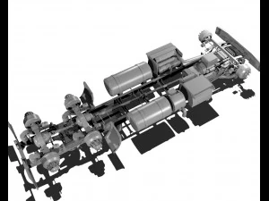 389 semi truck 3D Model