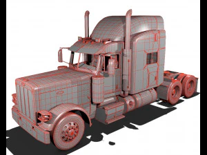 389 semi truck 3D Model
