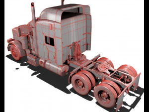389 semi truck 3D Model