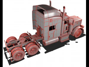 389 semi truck 3D Model