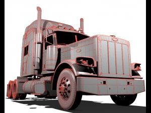 389 semi truck 3D Model