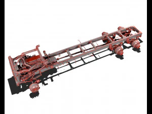 389 semi truck 3D Model