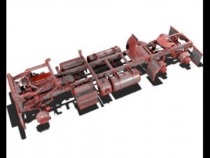 389 semi truck 3D Model