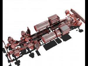 389 semi truck 3D Model