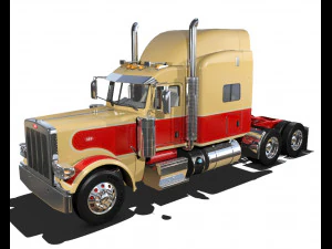 389 semi truck 3D Model