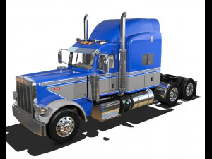 389 semi truck 3D Model