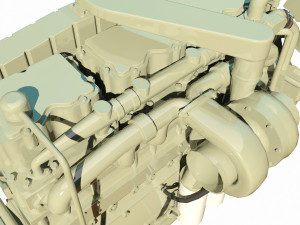 diesel engine 3D 모델