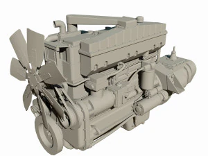 diesel engine 3D Model