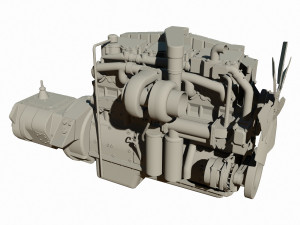 diesel engine 3D 모델