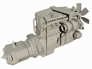 diesel engine 3D 모델