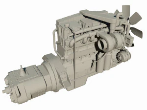 diesel engine 3D Model