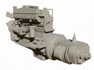 diesel engine 3D 모델