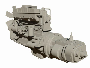 diesel engine 3D Model