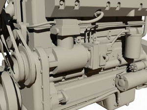 diesel engine 3D 모델