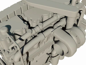 diesel engine 3D Model