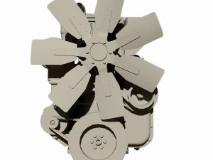 diesel engine 3D Model