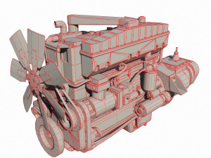 diesel engine 3D 모델