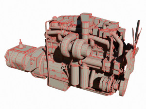 diesel engine 3D 모델