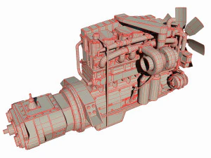 diesel engine 3D Model