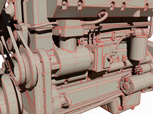 diesel engine 3D 모델