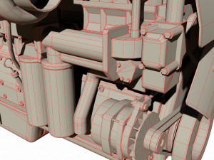 diesel engine 3D 모델
