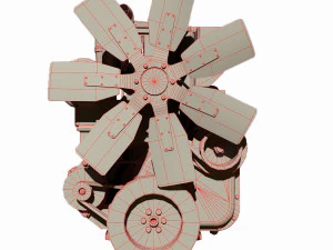 diesel engine 3D Model