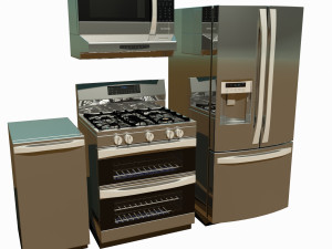 kitchen appliances Modello 3D