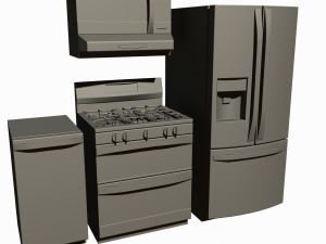 kitchen appliances 3D 모델