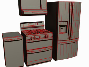 kitchen appliances 3D 모델
