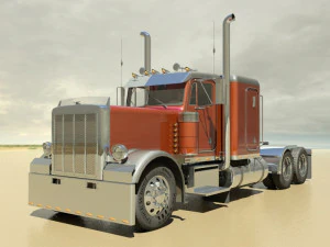 p379 semi truck 3D Model