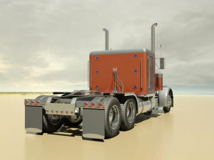 p379 semi truck 3D Model