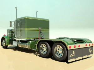 359 custom semi truck 3D Model